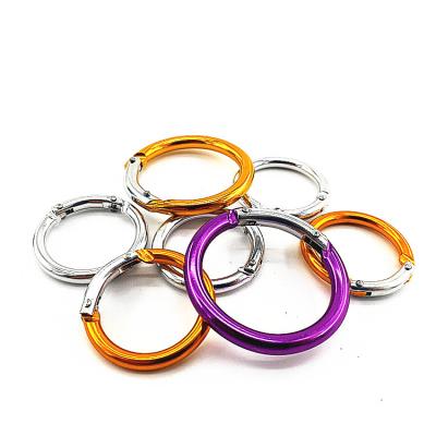 China Electroplated Processing Manufacturers Supply Round Aluminum Alloy Mountaineering Buckle Sporting Goods Mountaineering Buckle for sale