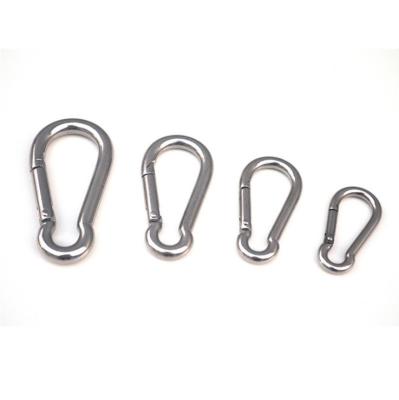 China Heavy Industry Stainless Steel Spring Hook And Loop Safety Factory Customized Climbing Fastener Connecting Spiral Loop for sale