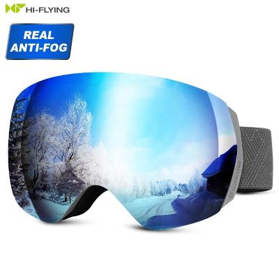 China 2021 Men's Winter Ski Goggles UV 400 Protection Lens Dual Helmet Goggles Snowboarding Snow Goggles for sale