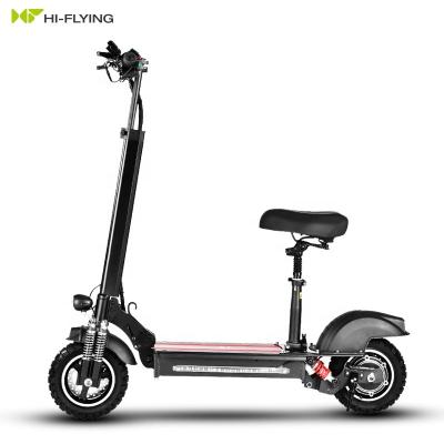 China Warehouse 600w 10inch Unisex Electric Scooter Seat Pneumatic Tire Eu Scooter Foldable Electric Scooter for sale