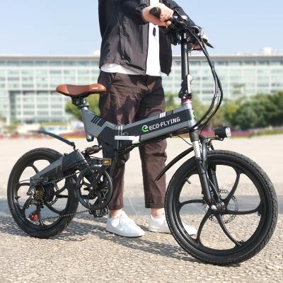 China Aluminum alloy EU warehouse city ebike 250W electrica bicicleta electrica powerful folding electric bicycle for sale