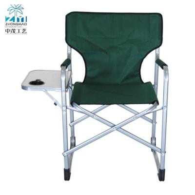 China (Size) China Wholesale Adjustable Foldable Luxury Folding Camp Manager Chair, Tall Managers Chair With Side Table for sale