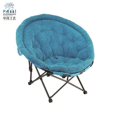 China Large Collapsible Collapsible Low Price Outdoor Folding Saucer Moon Comfortable Chair for sale