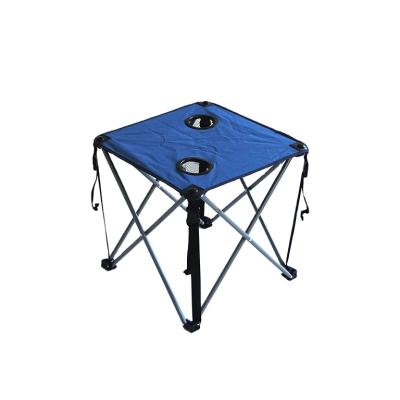 China Travel Modern Strong Durable Adjustable Height Steel Folding Table for sale