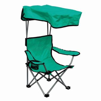 China Modern Popular Wholesale Rainproof Kids Camp Folding Green Camping Chair With Canopy for sale