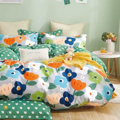 China Wholesale Disposable Luxury Printed Pure Sheet 100% Cotton Bed Sheet 4 Piece Kids Bedding Sets for sale