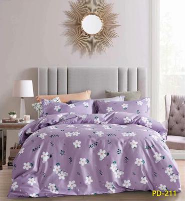 China Factory Price Disposable Wholesale Luxury 100% Cotton Bedspread Purple Kids Bedding Sheets for sale