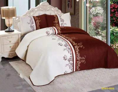 China Luxury floral jacquard flannel bed linen bedspread channel bed scattering porcelain on whole sale for sale