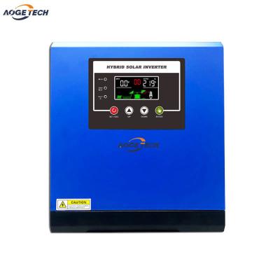 China 3KW 4KW 5KW 6KW 24V 48V Hybrid Solar Inverter Pure Sine Wave Bult-in MPPT Charge Controller Can Work Without Battery 350x300x100mm for sale