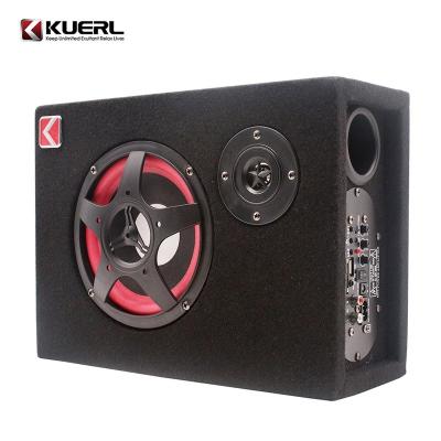 China Direct Factory Supply 12/24/220V MDF 6 Inch Portable Active Slim Square Car Subwoofer Audio Subwoofer for sale