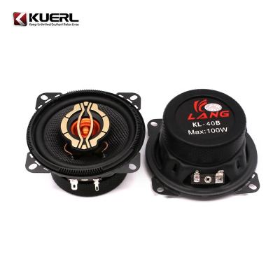 China Car Audio System 4 Inch 2 Way Car Speaker With Tweeter Coaxial Silk Professional Car Audio Dome Speaker for sale