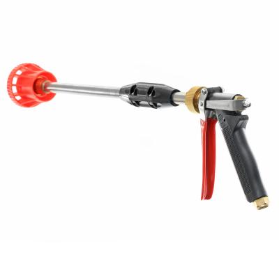 China Agriculture Irrigaiton Adjustable high pressure atomization large caliber lengthening irrigate brass Spray Gun for sale