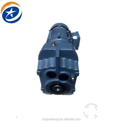 China Cast Iron Housing Series-Parallel F Series-Parallel Solid Shaft Helical Gear Speed ​​Reducer for sale