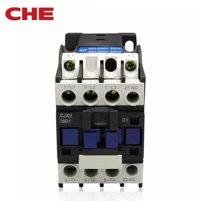 China CJX2-1801 AC Magnetic Electrical Contactor 3 Din CJX2-1801 Rail Mounted 3 Phase 3P+NC 3 Pole for sale