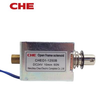 China CHEO1-1250B DC Frame Type Solenoid Electromagnets 51.5*41*37mm for sale