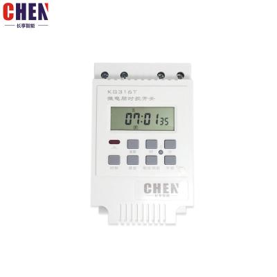 China CHEN KG316T KG316T-17B/17C LCD Display Din Rail Digital Weekly Programmable Timer Switch for sale