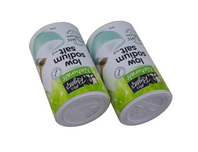 China Composite Paper Salt Packaging Food Grade Paper Salt Shaker Canister Boxes With Customize Logo Printing for sale