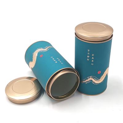 China Recycled materials 83*150 mm paper tubes 83*180 mm elegant luxury customized printing paper boxes for tea for sale