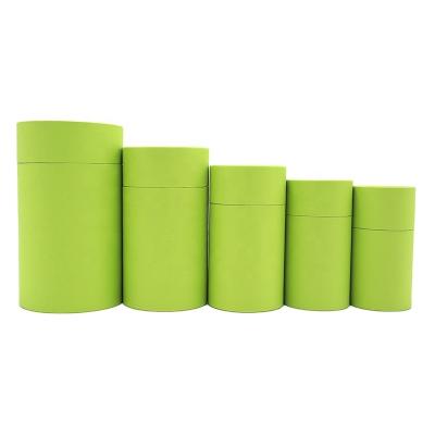 China Custom Recyclable Kraft Paper Cylinder Biodegradable Round Cardboard Round Food Grade Paper Tube Packaging Boxes for sale