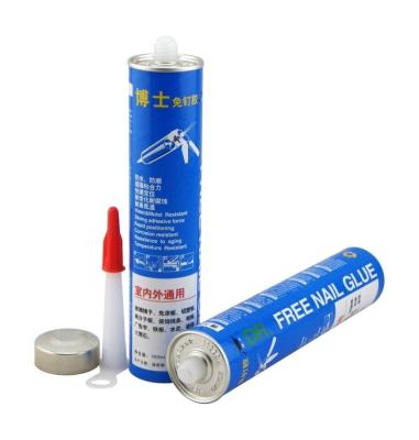 China Recycled Industrial Materials Putty Paper Tube Sealants Packaging PU Packing Cartridge With Custom Design for sale