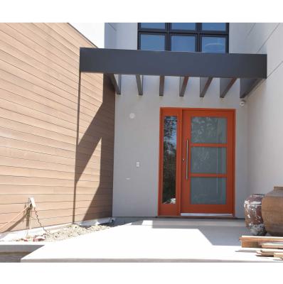 China Cbmmart factory customized solid main entrance security decorative wood door modern villa for sale