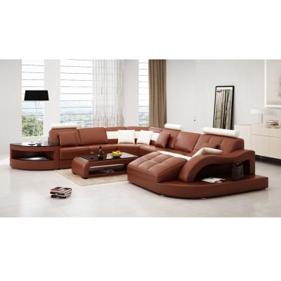 China Adjustable Good Quality Recliner Sofa Set Furniture Modern Living Room Furniture Leather Sofas(Size) for sale