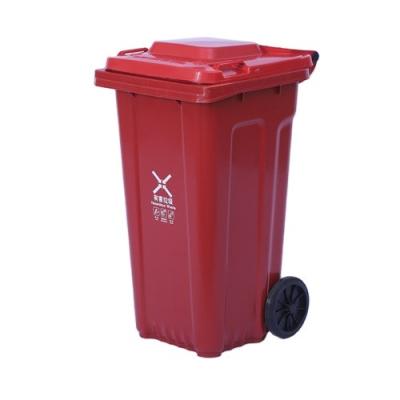 China Durable Cheap Price Outdoor Patio Trash Can Decorative Plastic Wheelie Trash Can for sale