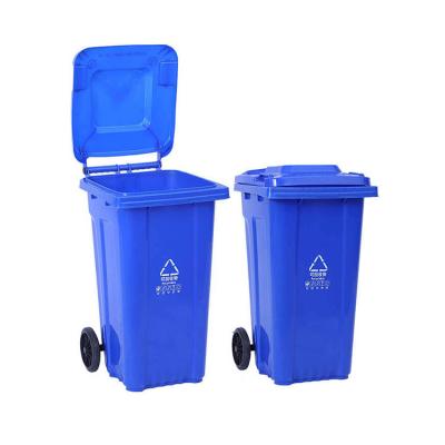 China Competitive Price 120L Durable Hospital Trash Can Eco Friendly Plastic Wheelie Trash Can for sale