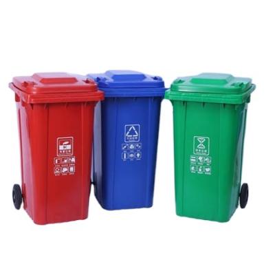 China Reputation Durable Reliable Commercial 240L Single Wheelie Plastic Trash Bin for sale