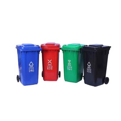 China 2022 Hot Selling Durable Recycling Bin 240 Liter Large Plastic Wheelie Bin for sale