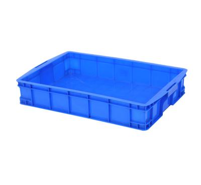 China Non-foldable Plastic Industrial Recyclable Plastic Fish Storage Long Crate 570*380*105 Plastic Box for sale