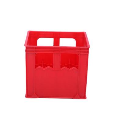 China Wholesale Stackable Customized Eco-friendly Plastic Beer Turnover Box 12 Bottles Beer Bottle Basket for sale