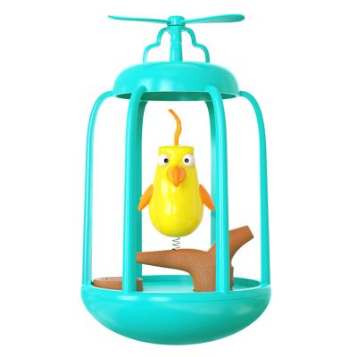 China Bird Cage Shape House Funny Cat Toys Stored Hot Selling Interactive Pet Squeak Toys for sale