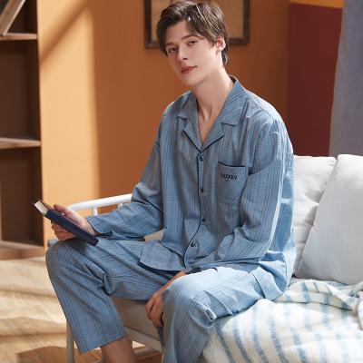 China Wholesale QUICK DRY plus size cotton nightgown men's pajamas 2 piece sleepwear sets for sale