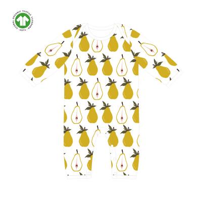 China Baby Romper Longsleeve Baby Romper Longsleeve Summer Newborn Romper Infant Organic Cotton Kids Pajamas Wholesale Jumpsuit for sale