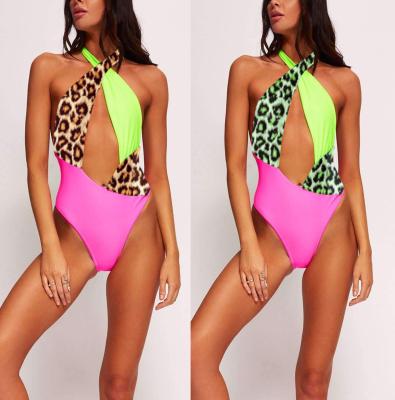 China Private Label Breathable Wholesale Swimwear Sheer Leopard Cover Up Swimsuit Bikini Women Bath Suit Swimwear for sale