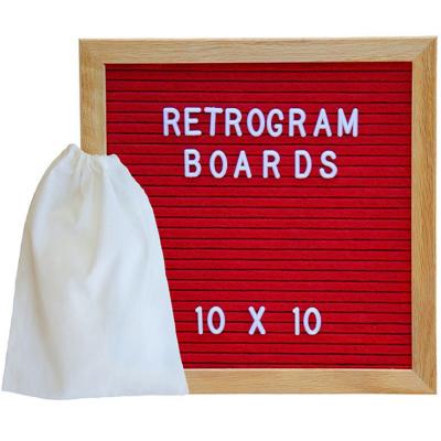 China Minimalist Wooden Felt Letter Board Message Board DIY Manual Message Board Felt Photo Wall Art for sale