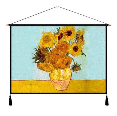 China 2021 Best Selling Horizontal Van Gogh Tapestry Wall Art Painting Home Decor Room Layout Art Decor 2021 for sale