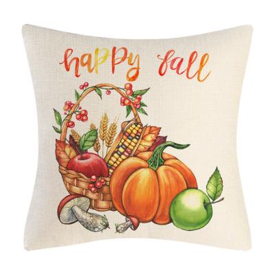 China Traditional Amazon Autumn Pumpkin Thanksgiving Pumpkin Money Box Border Home Decoration Pillow, Sofa Cushion Cover for sale