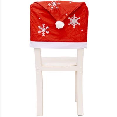 China 2021 New Arrival Hot Selling Christmas Decoration Supplies Snowflake Chair Cover For Decoration Christmas Home Decor for sale