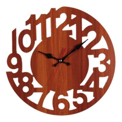 China Classics/Postmodern Home Clock Special Shaped Wall Clock Decor Wall Hanging New 2021 Creative Personality Wooden Mute Home for sale