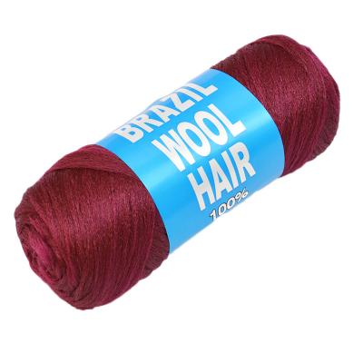 China Anti-pilling South Africa Wig Chats Barsil Nigeria Acrylic Brazilian Angora 100 Wool African Hair Yarn For Hand Machine Braiding Knitting Wigs for sale