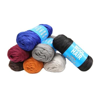 China Anti-pilling Hot Sale 100% Brazil Wool Hair Acrylic Knitting Yarn For Wig African Synthetic Hair Extension Braiding Thread for sale