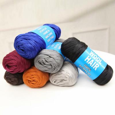 China Wholesale Anti-pilling Brazilian Hair Wool Thread African Wig Yarns For Hand Machine Knitting Braiding Wigs for sale