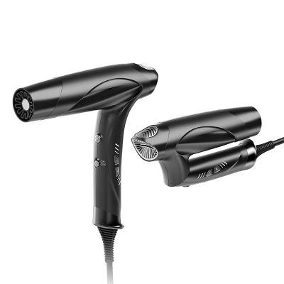 China 2022 Foldable New Professional Custom Low Noise Ion Hair Dryer With Nozzle Hot And Cold Air Speed ​​Adjustment Styling Tool for sale