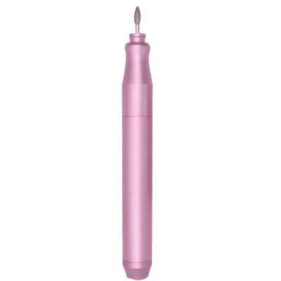 China 2022 New Style Pink Portable Electric Nail Drill Portable Nail Rig Machine for sale