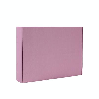 China OEM Factory Corrugated Logo Pink Color Cosmetic Corrugated Packaging Mailing Box Shipping Cardboard Recycled Custom Paper Box Materials OEM With Quality Guarantee for sale