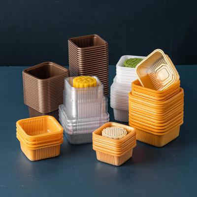 China Transparent Eco-friendly Disposable PUNCHES Sushi Food Clamshell Packaging Box Container for sale