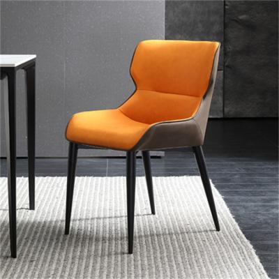 China INS Style Dining Chair Home INS Style Restaurant Design Dining Simple Leather Stool Backrest Leisure Chair Furniture for sale