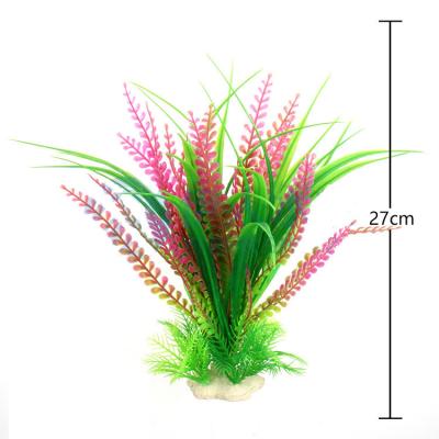 China Viable factory direct custom aquarium landscaping artificial water grass landscape decoration plant plastic water grass for sale